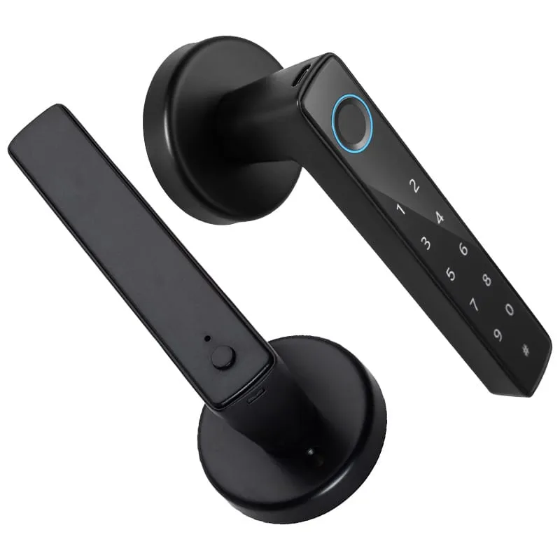 WF-F8 fingerprint lever handle lock without a separate face plate